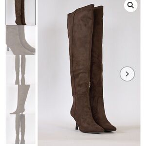 NWT Billini Dark Brown suede Over-the-Knee Boots